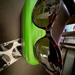 Kate Spade Brown Sunglasses with Green Case